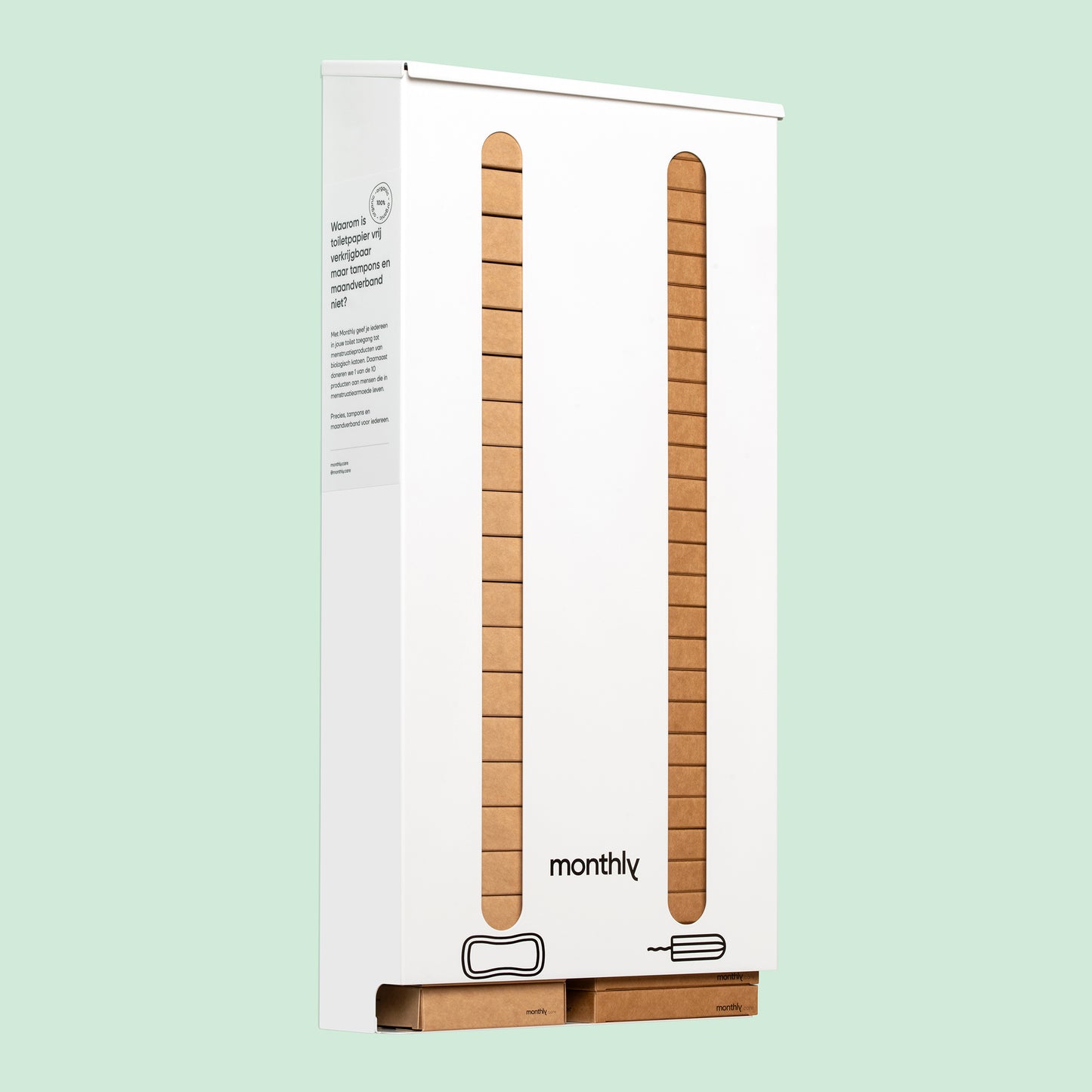 Dispenser voor menstruatieproducten handmatig (groot)