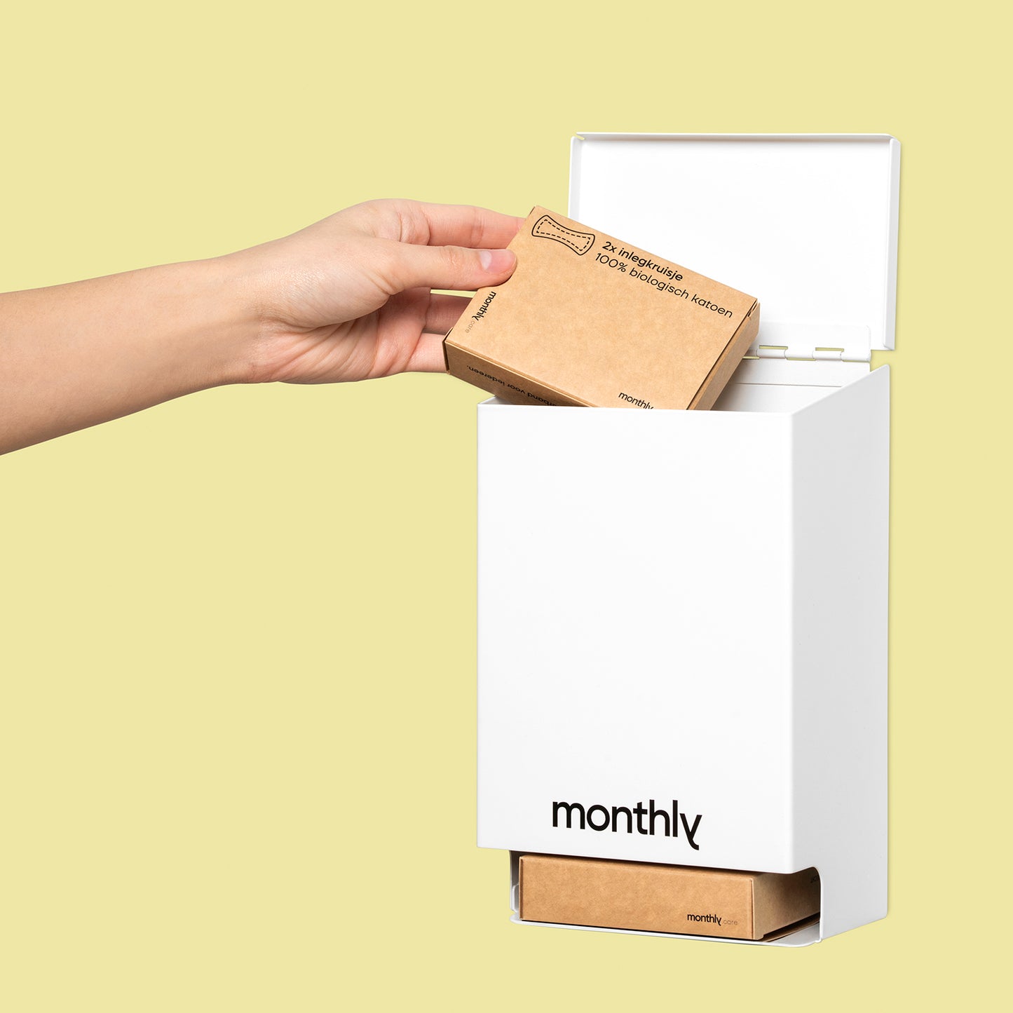 Dispenser voor menstruatieproducten handmatig (klein)